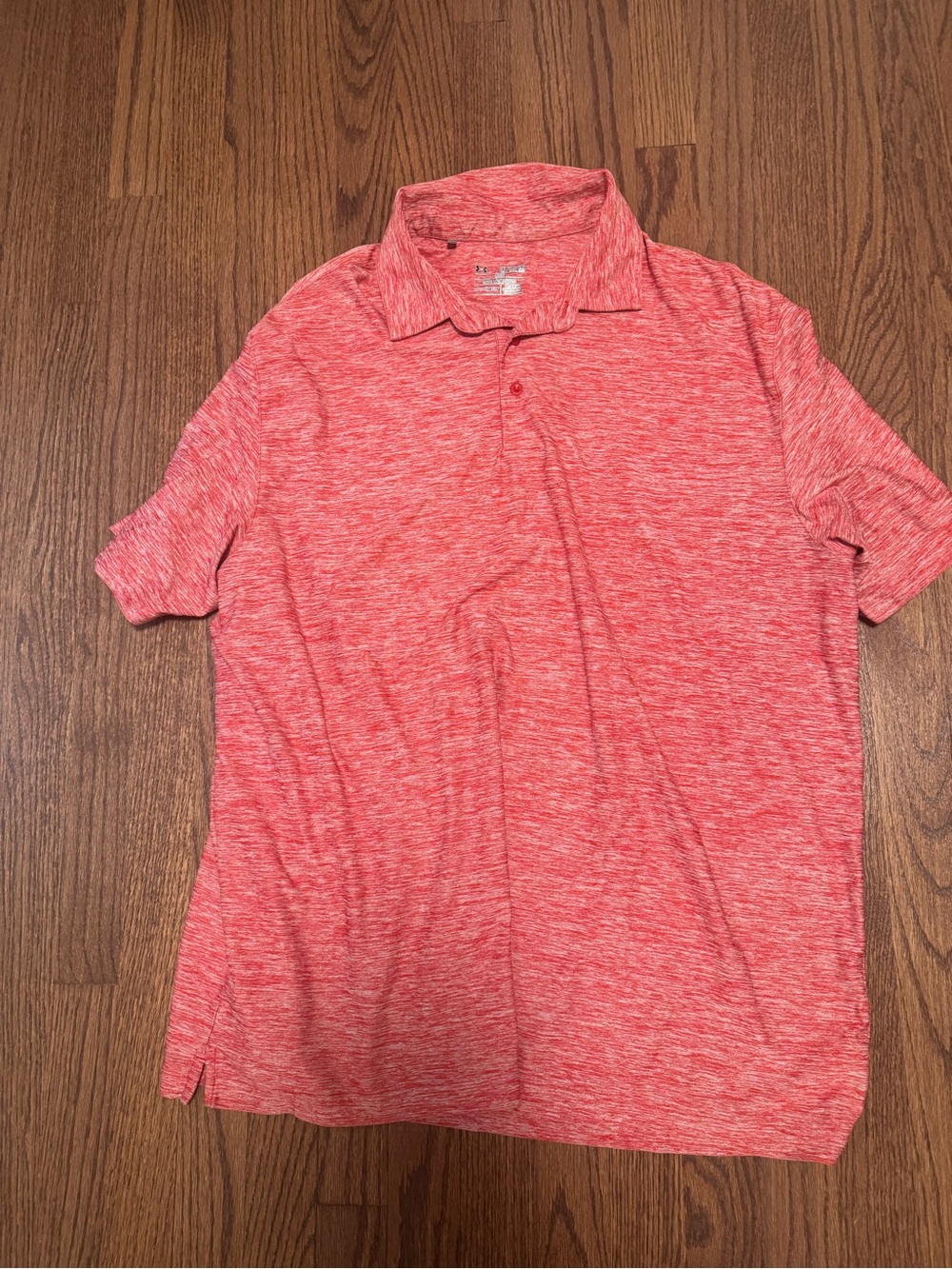 Men's Under Armor Red Polo Shirt - Casual Short Sleeve